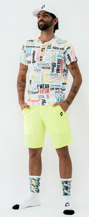 bermuda hombre verde fosfo reciclado