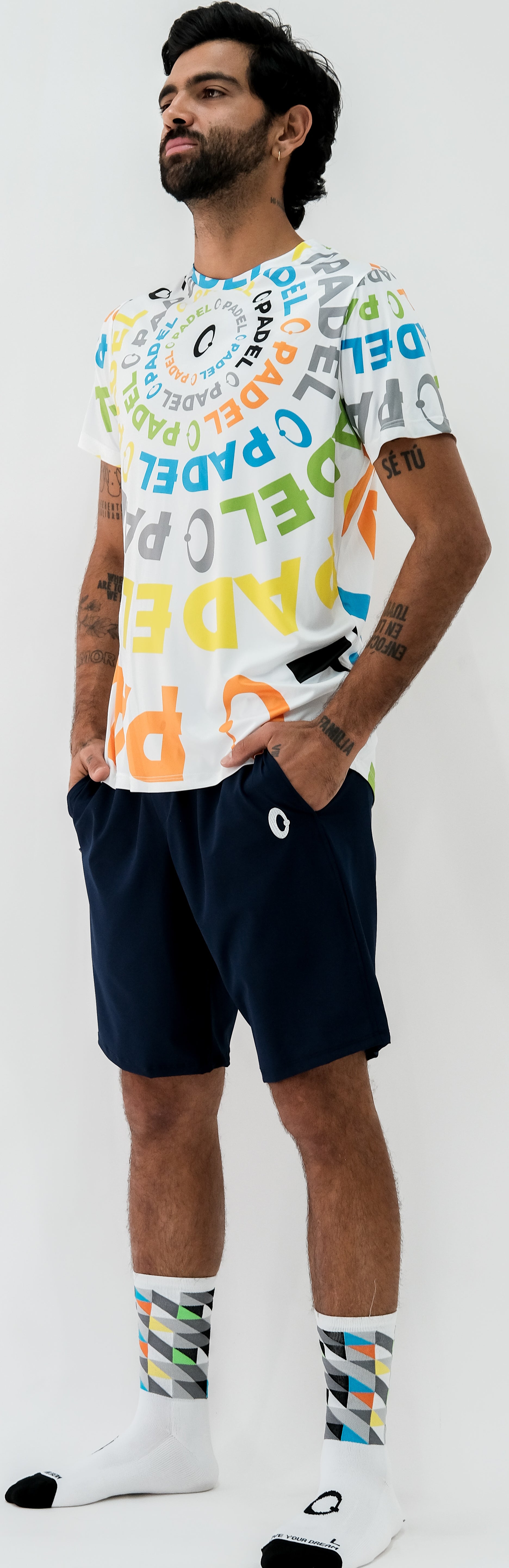 Playera Hombre Clasica Padel Circular