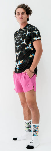 Playera Hombre Clasica geometria natural colores