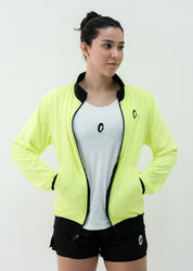 Chamarra Mujer Neck Amarillo Fosfo