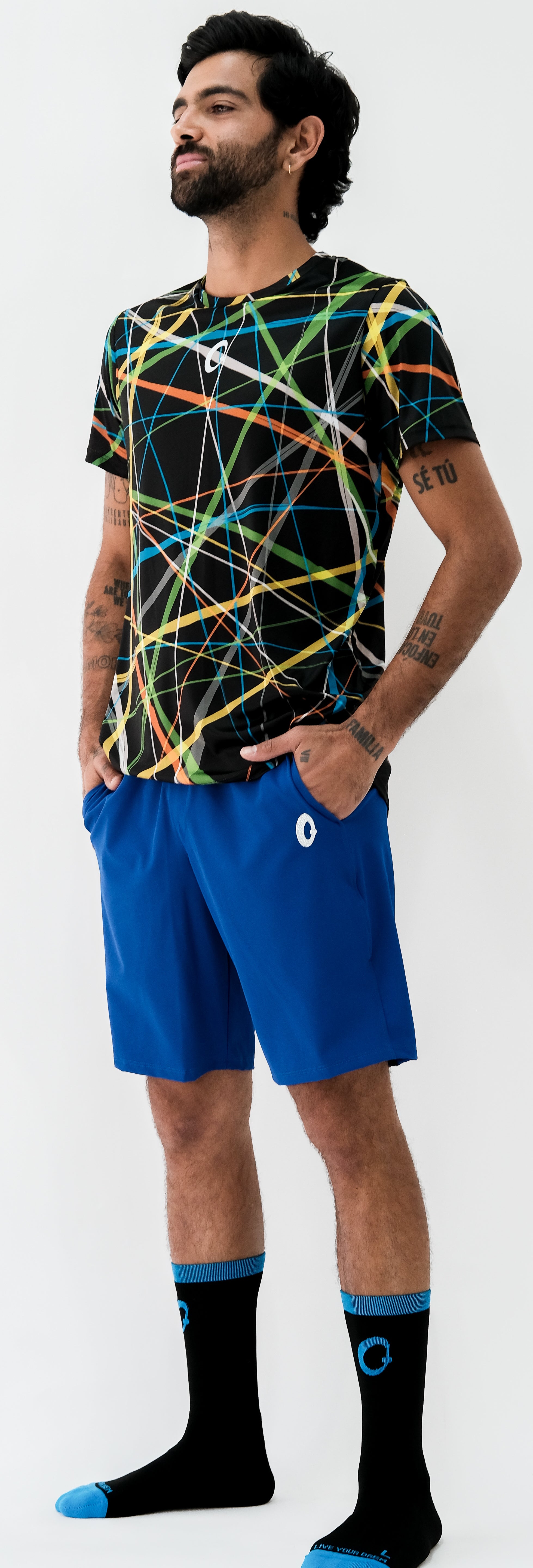 Playera Hombre Clasica Rayos de Luz