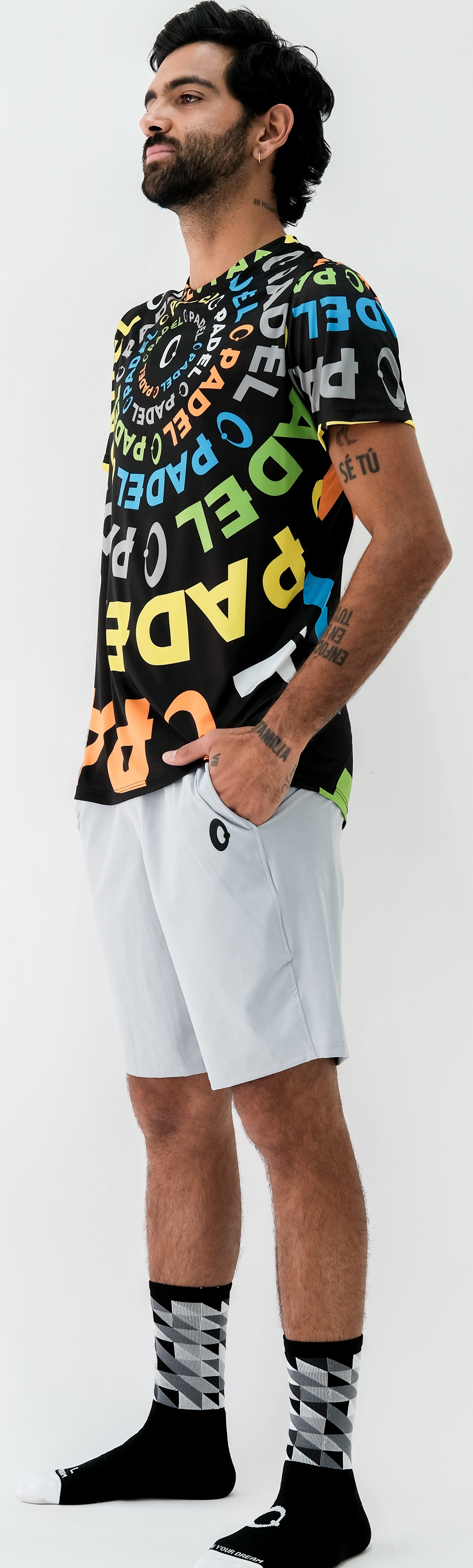 Playera Hombre Clasica Padel Circular