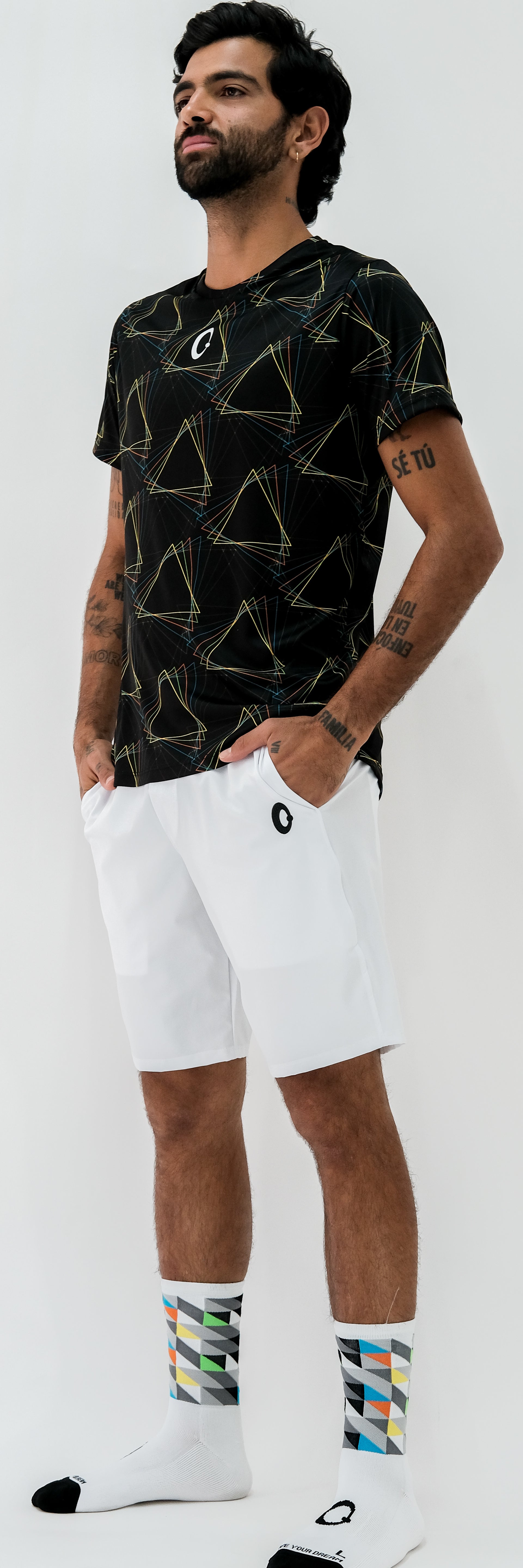 Playera Hombre Clasica Energia Triangulos