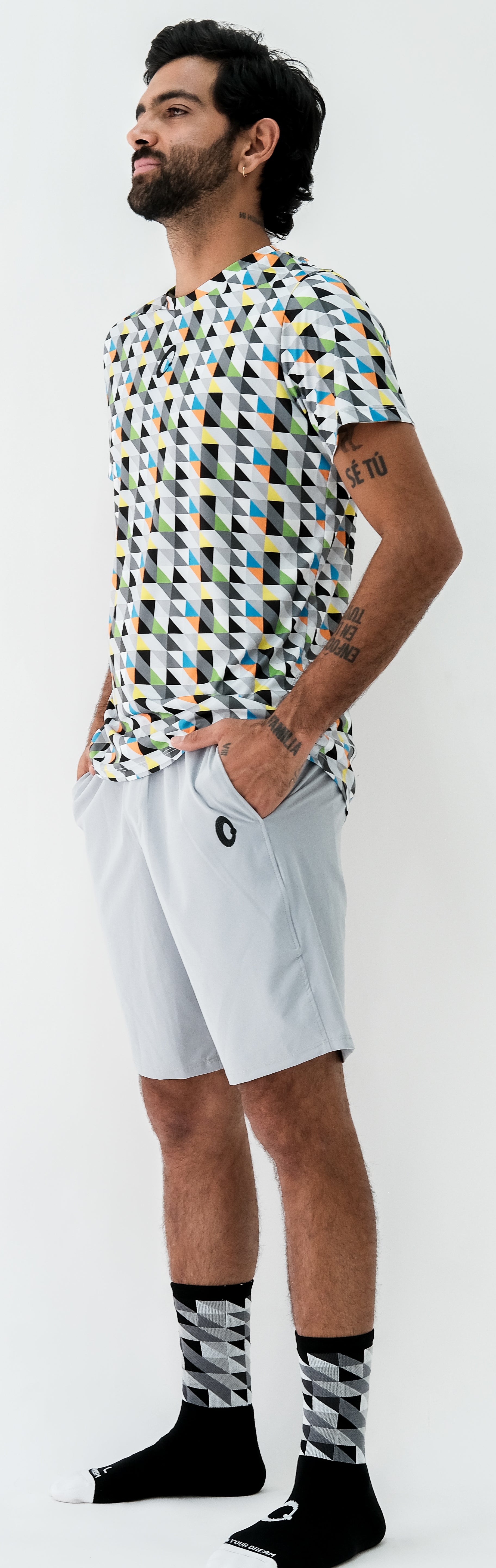 Playera Hombre Clasica Triangulos