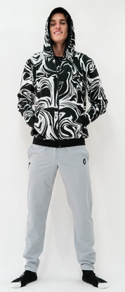 Chamarra con gorro hombre proyecciones