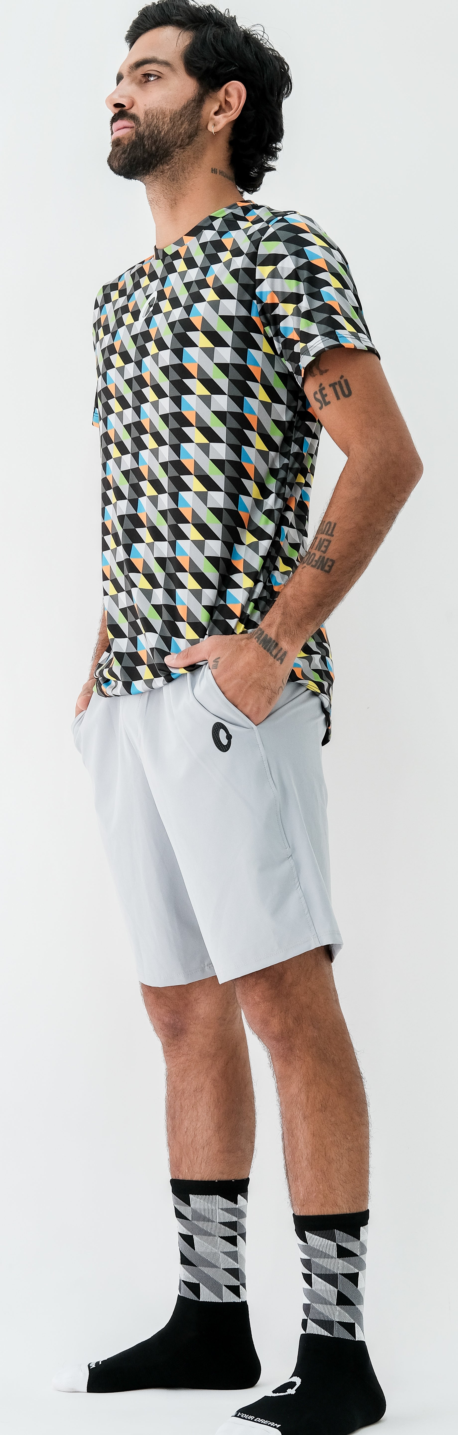 Playera Hombre Clasica Triangulos