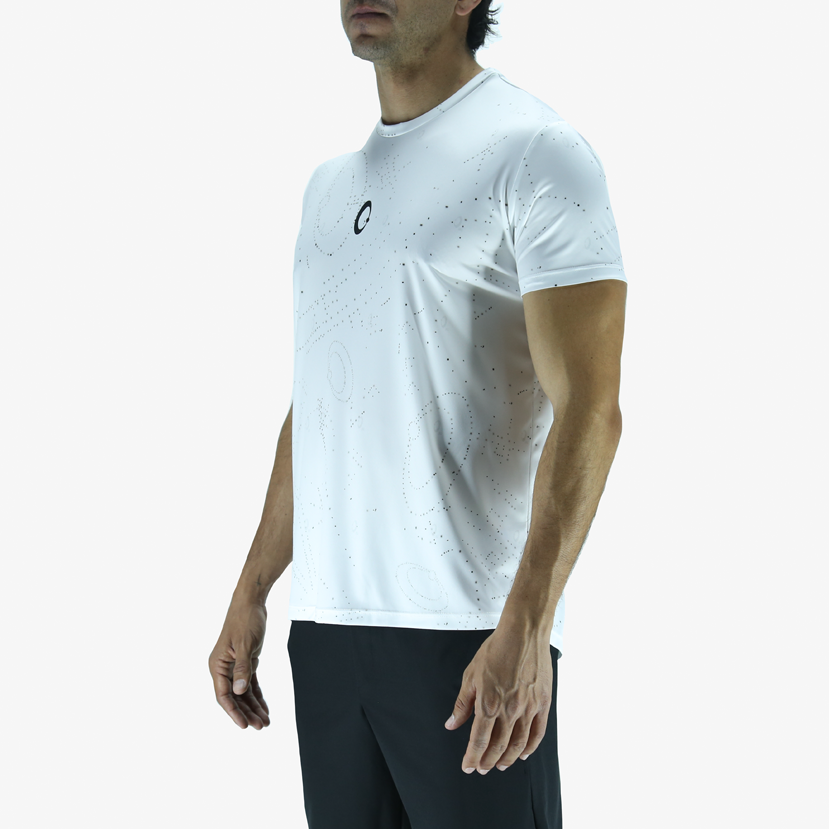 Playera Hombre Corte Clasico Constelacion "O" Blanca Reciclada