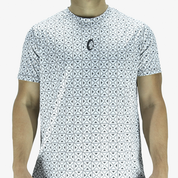 Playera Hombre Corte Clásico - Dualidad Blanca Reciclada