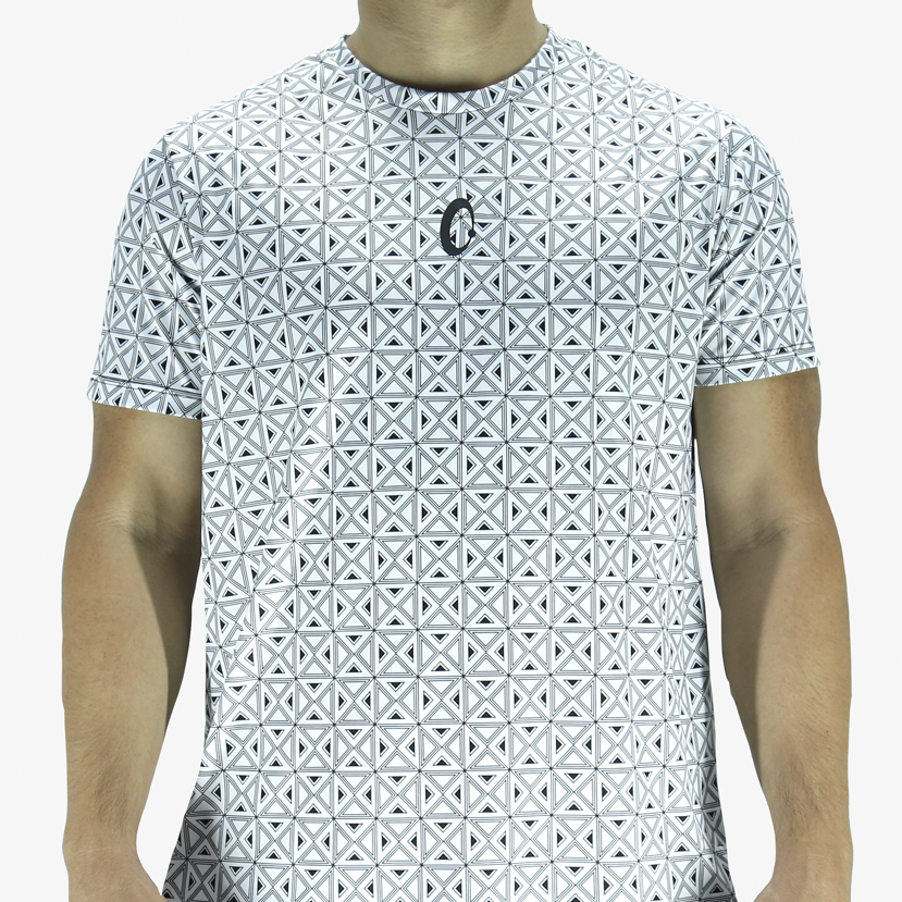 Playera Hombre Corte Clásico - Dualidad Blanca Reciclada
