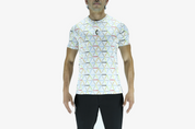 Playera Hombre Clasica Triangulos Live Your Dream Blanca