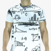 Playera Hombre Fit - Formulas Blanca