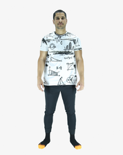 Playera Hombre Fit - Formulas Blanca