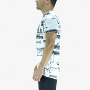Playera Hombre Fit - Formulas Blanca