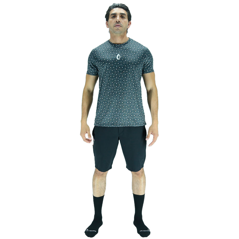 Playera Hombre Clásica Dualidad Negra