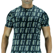 Playera Hombre Corte Clásico - Binario Negra Reciclada