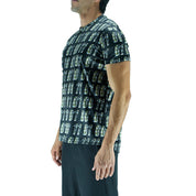 Playera Hombre Corte Clásico - Binario Negra Reciclada