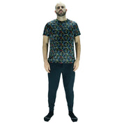 Playera Hombre Clasica Triangulos Live Your Dream Negra