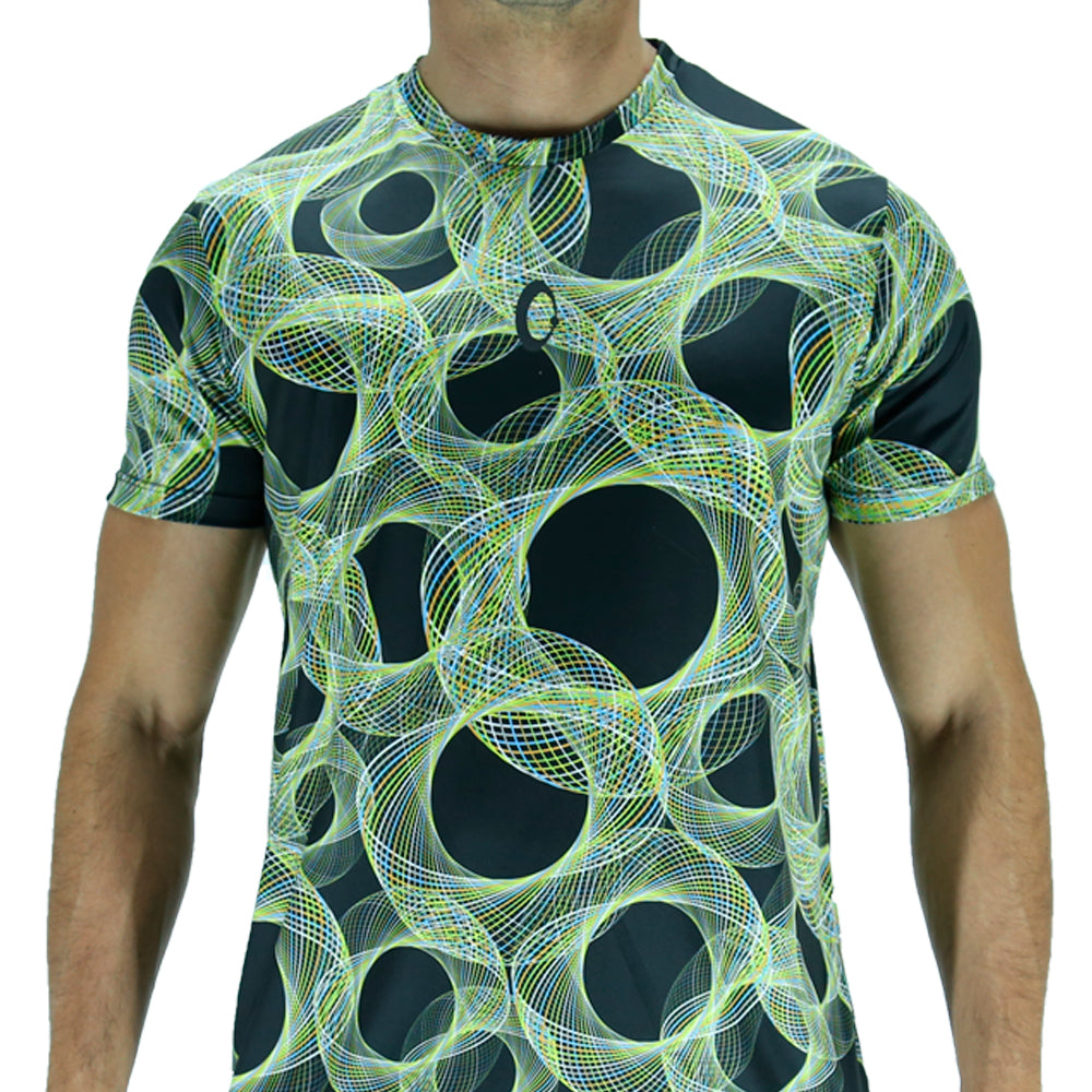 Playera Hombre Clasica Vibraciones Negra