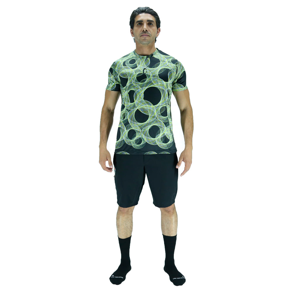Playera Hombre Clasica Vibraciones Negra