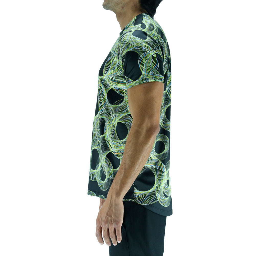 Playera Hombre Clasica Vibraciones Negra